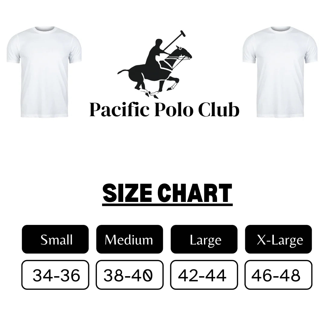 Pacific Polo Men'S 6 Pack Shirts Crew Tshirt Cotton